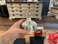 Milk glass perfume bottle