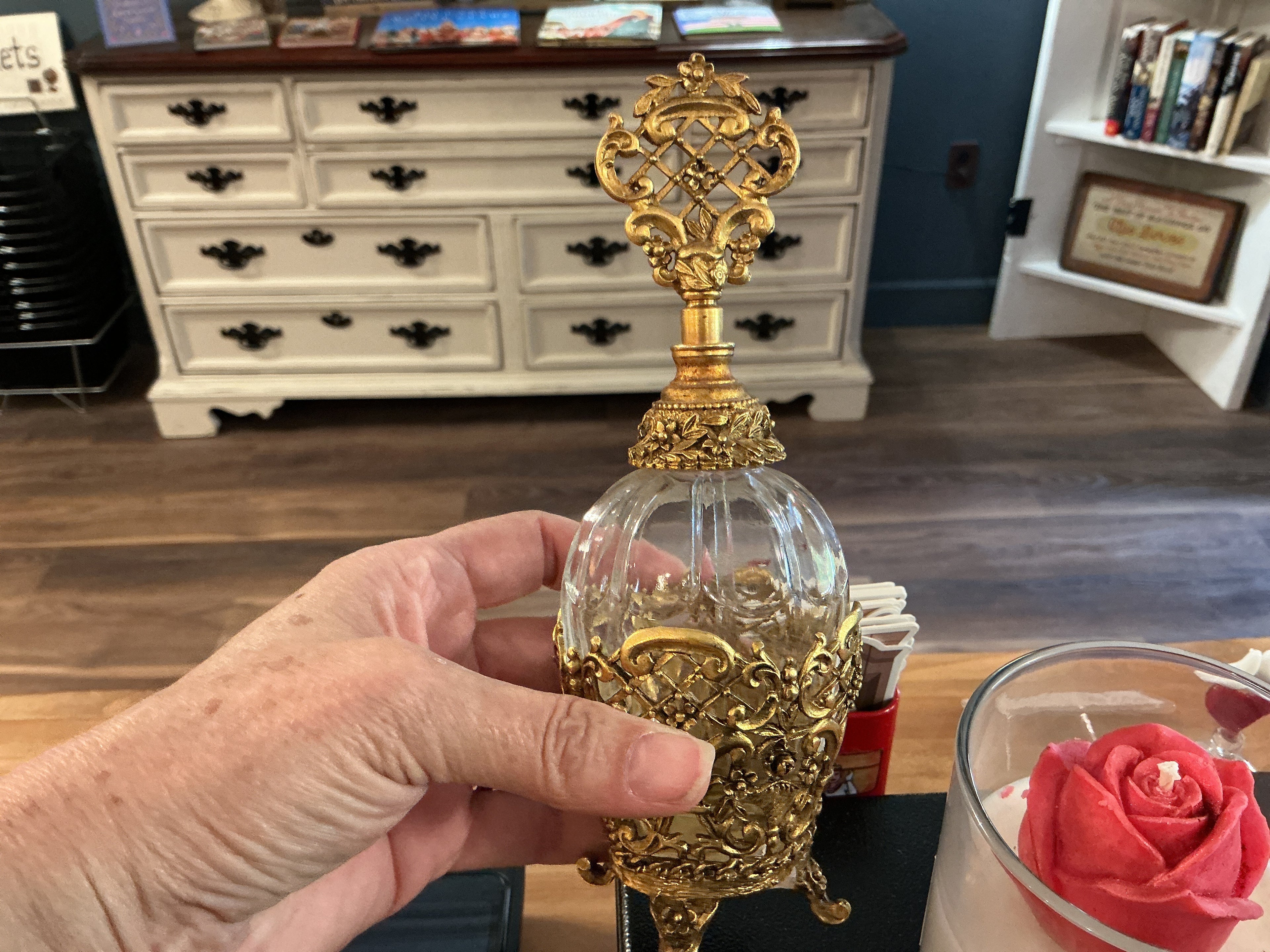 Ormolu perfume bottle