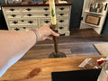 Candle stick with candle