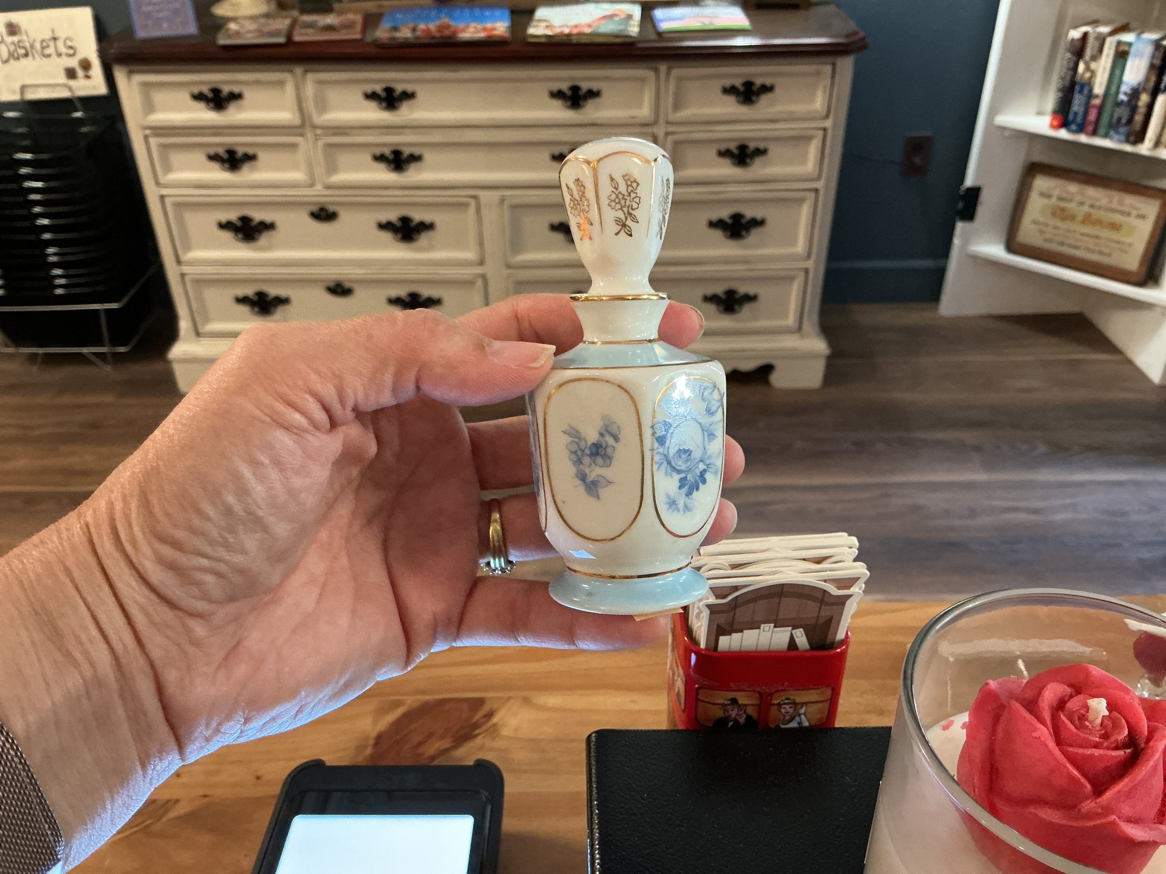 Porcelain perfume bottle