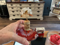 Ruby glass perfume bottle