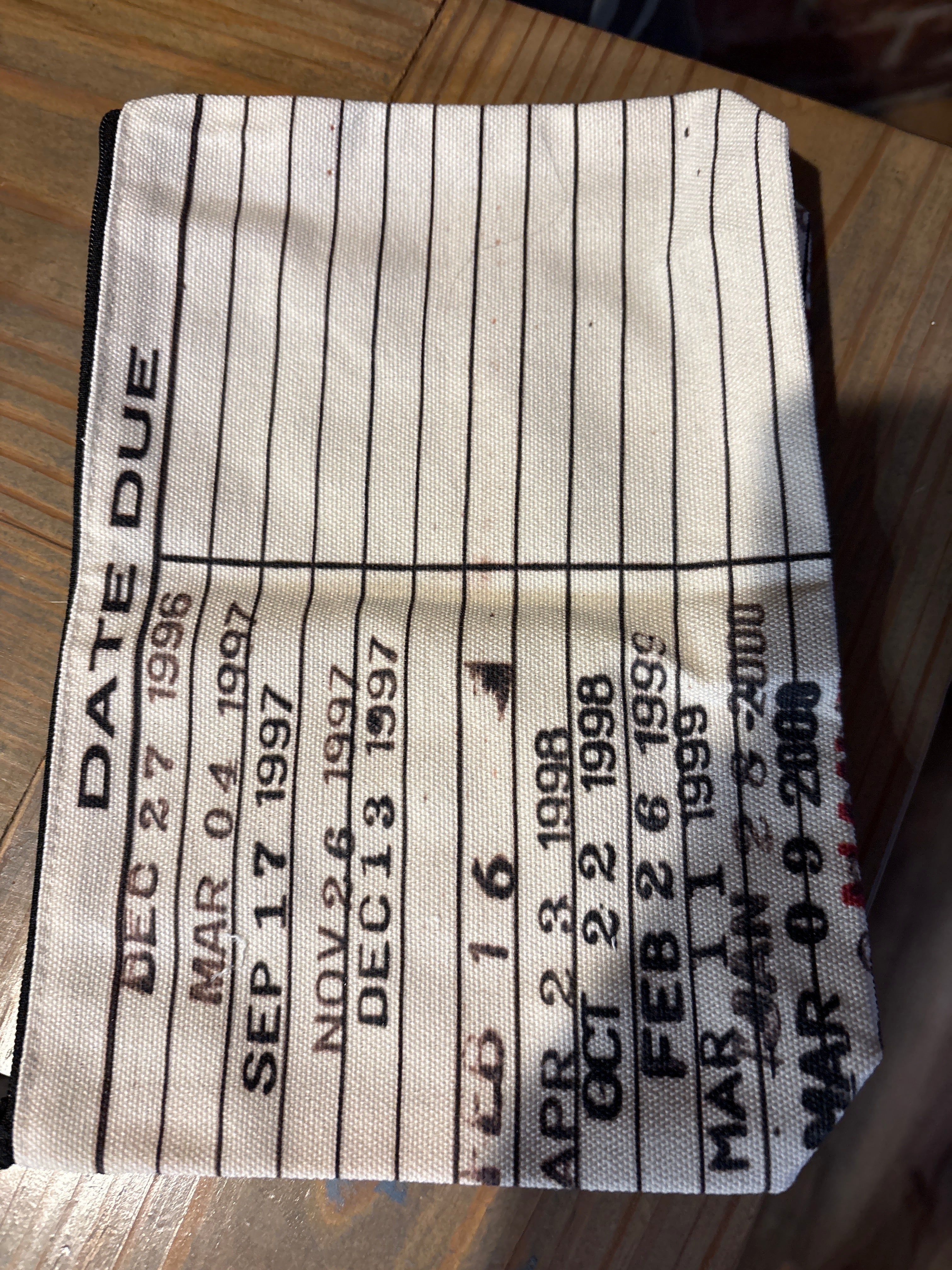 Due date cosmetic bag